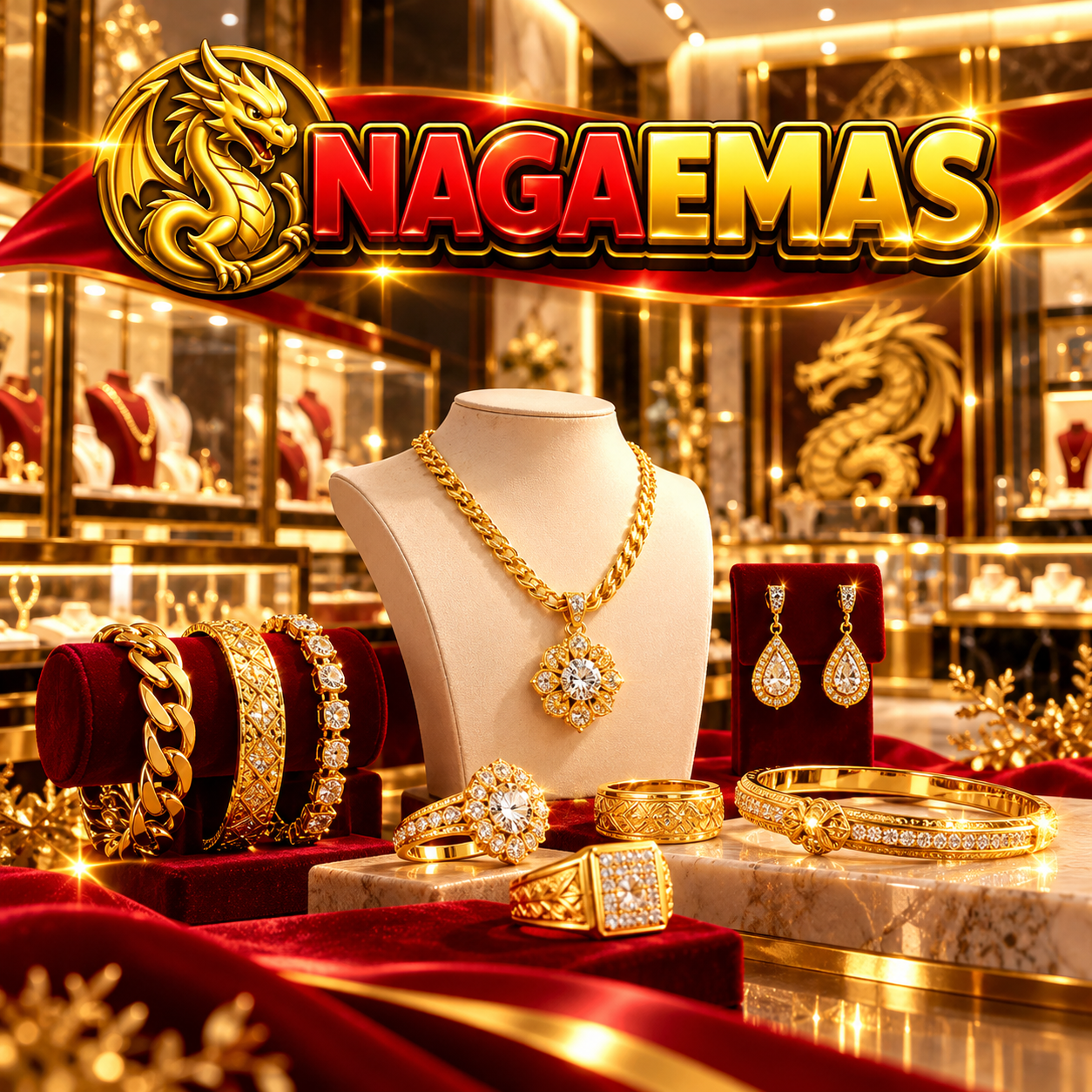 NAGAEMAS | Gallery Emas Terbaik di Indonesia: Menjelajahi Koleksi Perhiasan Premium, Kilau Emas Berkualitas, Desain Eksklusif, dan Kemewahan Berkelas